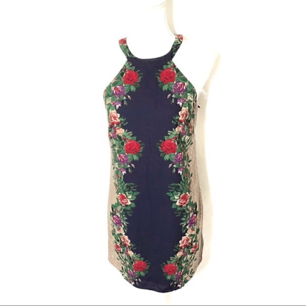 One Heart Clothing Sheath Dress Small Floral Women